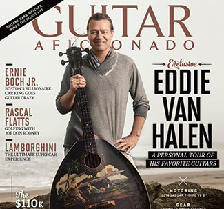 EVH on the cover of Guitar Aficionado