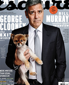 Kody Van Halen and George Clooney on the cover of Esquire magazine